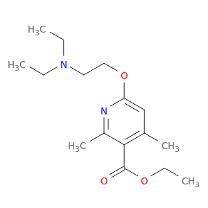ETHYL 6-(2-DIETHYLAMINOETHOXY)-2,4-DIMETHYL-PYRIDINE-3-CARBOXYLATE