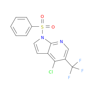 4-氯-1-(苯基磺酰基)-5-(三氟甲基)-1H-吡咯并[2,3-b]吡啶