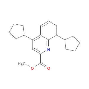 2-Quinolinecarboxylic acid, 4,8-dicyclopentyl-, methyl ester