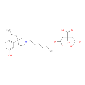 3-(1-hexyl-3-propylpyrrolidin-3-yl)phenol 2-hydroxypropane-1,2,3-tricarboxylate(1:1)