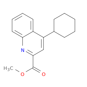 2-Quinolinecarboxylic acid, 4-cyclohexyl-, methyl ester
