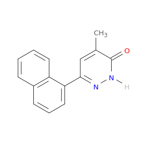 3(2H)-Pyridazinone, 4-methyl-6-(1-naphthalenyl)-