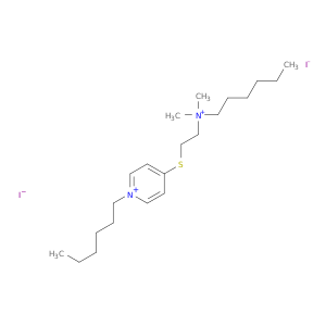 Pyridinium, 1-hexyl-4-[[2-(hexyldimethylammonio)ethyl]thio]-, diiodide