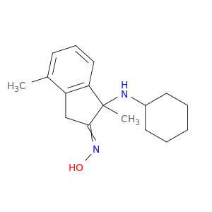 2H-Inden-2-one, 1-(cyclohexylamino)-1,3-dihydro-1,4-dimethyl-, oxime