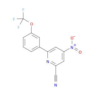 2-Pyridinecarbonitrile, 4-nitro-6-[3-(trifluoromethoxy)phenyl]-