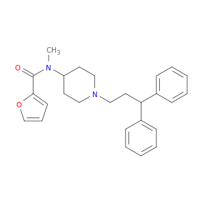 2-Furancarboxamide, N-[1-(3,3-diphenylpropyl)-4-piperidinyl]-N-methyl-