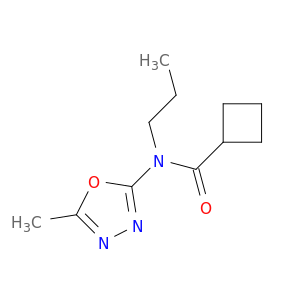 Cyclobutanecarboxamide, N-(5-methyl-1,3,4-oxadiazol-2-yl)-N-propyl-