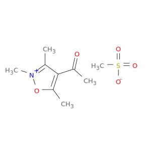 Isoxazolium, 4-acetyl-2,3,5-trimethyl-, methanesulfonate
