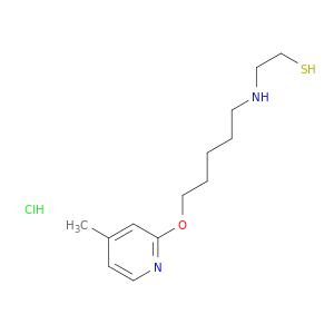 2-({5-[(4-methylpyridin-2-yl)oxy]pentyl}amino)ethanethiol hydrochloride(1:1)
