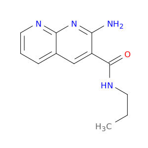 1,8-Naphthyridine-3-carboxamide, 2-amino-N-propyl-