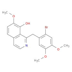 8-Isoquinolinol, 1-[(2-bromo-4,5-dimethoxyphenyl)methyl]-7-methoxy-