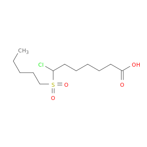 Heptanoic acid, 7-chloro-7-(pentylsulfonyl)-