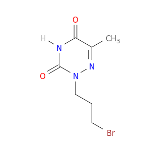1,2,4-Triazine-3,5(2H,4H)-dione, 2-(3-bromopropyl)-6-methyl-