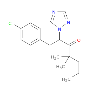 3-Heptanone, 1-(4-chlorophenyl)-4,4-dimethyl-2-(1H-1,2,4-triazol-1-yl)-
