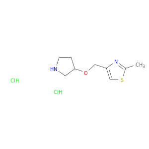 2-Methyl-4-[(pyrrolidin-3-yloxy)methyl]-1,3-thiazole Dihydrochloride