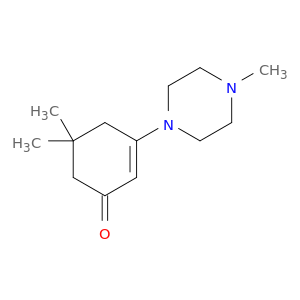 2-Cyclohexen-1-one, 5,5-dimethyl-3-(4-methyl-1-piperazinyl)-