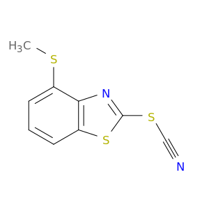 Thiocyanic acid, (methylthio)benzothiazolyl ester