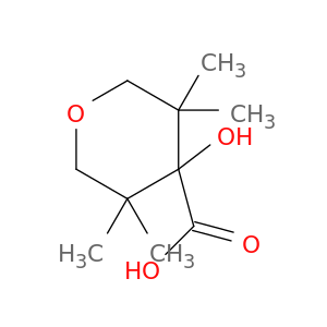 2H-Pyran-4-carboxylic acid, tetrahydro-4-hydroxy-3,3,5,5-tetramethyl-