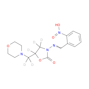 5-(吗啉代甲基)-3-(2-硝基苄叉氨基)-2-唑烷酮-D5
