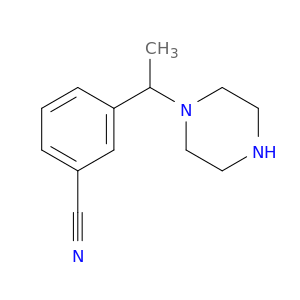 3-[1-(piperazin-1-yl)ethyl]benzonitrile