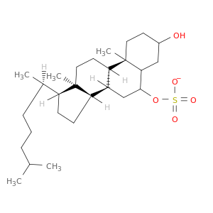 Cholestane-3,6-diol,6-(hydrogen sulfate), monosodium salt, (3b,5a,6a)- (9CI)