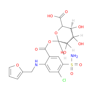 β-D-吡喃糖醛酸,1-[5-(氨基磺酰基)-4-氯-2-[(2-呋喃基甲基)氨基]苯并酸盐]