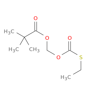 Propanoic acid, 2,2-dimethyl-, [[(ethylthio)carbonyl]oxy]methyl ester