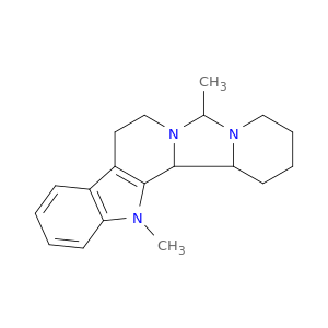 2h,6h-pyrido(1'',2'':3',4')imidazo(1',5':1,2)pyrido(3,4-b)indole, 1,3,4,8,9,14,14b,14c-octahydro-6,14-dimethyl-