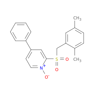 Pyridine, 2-[[(2,5-dimethylphenyl)methyl]sulfonyl]-4-phenyl-, 1-oxide