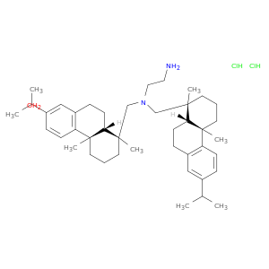 1,2-乙醛,N1,N2-BIS[[(1R,4As,10AR)-1,2,3,4,4a,9,10,10a-octaHydro-1,4a-二甲基-7-(1-甲基乙基)-1-菲基]甲基]-,盐酸盐(1：2)