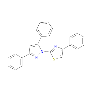 Thiazole, 2-(3,5-diphenyl-1H-pyrazol-1-yl)-4-phenyl-