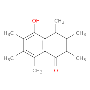 1(2H)-Naphthalenone, 3,4-dihydro-5-hydroxy-2,3,4,6,7,8-hexamethyl-