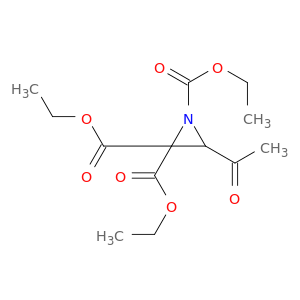 1,2,2-Aziridinetricarboxylic acid, 3-acetyl-, triethyl ester