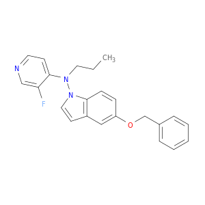 1H-Indol-1-amine, N-(3-fluoro-4-pyridinyl)-5-(phenylmethoxy)-N-propyl-
