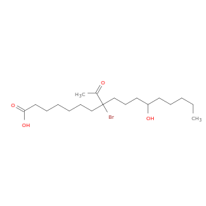 Heptadecanoic acid, 8-acetyl-8-bromo-12-hydroxy-