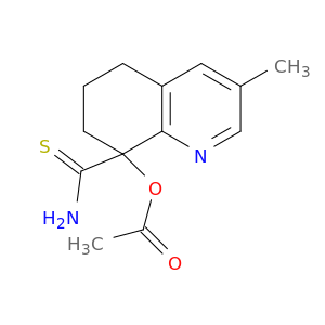 8-Quinolinecarbothioamide, 8-(acetyloxy)-5,6,7,8-tetrahydro-3-methyl-