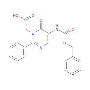 2-(5-(BENZYLOXYCARBONYLAMINO)-6-OXO-2-PHENYLPYRIMIDIN-1(6H)-YL)ACETIC ACID