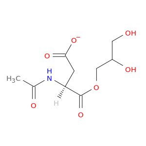 L-Aspartic acid, N-acetyl-, 1-(2,3-dihydroxypropyl) ester