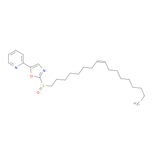 Pyridine, 2-[2-[(8Z)-8-heptadecenylsulfinyl]-5-oxazolyl]-