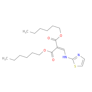 Propanedioic acid, [(2-thiazolylamino)methylene]-, dihexyl ester