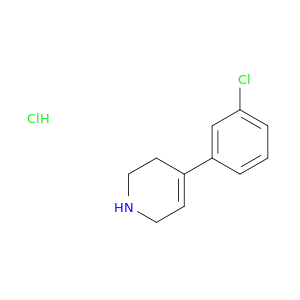Pyridine, 4-(3-chlorophenyl)-1,2,3,6-tetrahydro-, hydrochloride