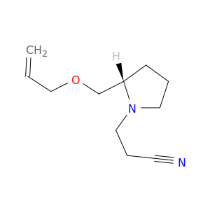 1-Pyrrolidinepropanenitrile, 2-[(2-propenyloxy)methyl]-, (2S)-