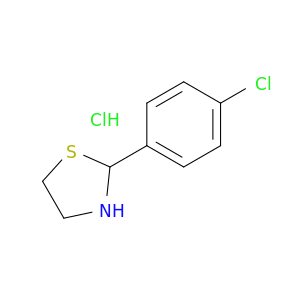 Thiazolidine, 2-(4-chlorophenyl)-, hydrochloride