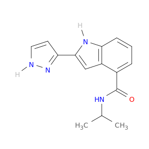 1H-Indole-4-carboxamide, N-(1-methylethyl)-2-(1H-pyrazol-3-yl)-