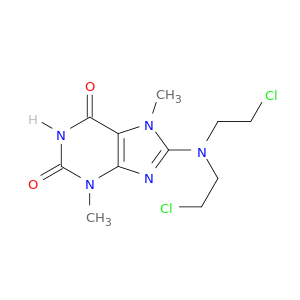 8-[bis(2-chloroethyl)amino]-3,7-dimethyl-3,7-dihydro-1h-purine-2,6-dione