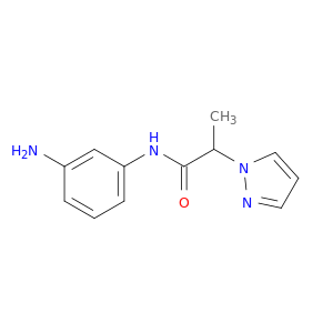 N-(3-Aminophenyl)-2-(1H-pyrazol-1-yl)propanamide