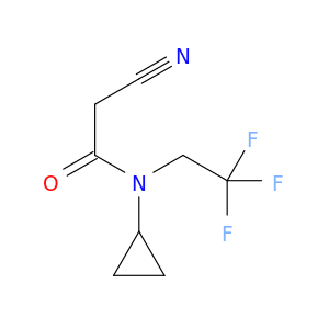 2-cyano-N-cyclopropyl-N-(2,2,2-trifluoroethyl)acetamide