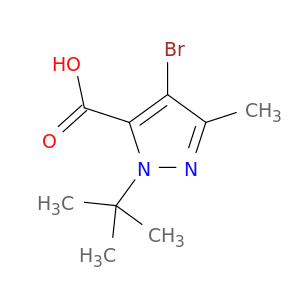 4-溴-1-(1,1-二甲基乙基)-3-甲基-1H-吡唑-5-羧酸