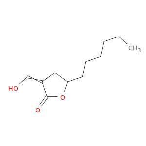 2(3H)-Furanone, 5-hexyldihydro-3-(hydroxymethylene)-