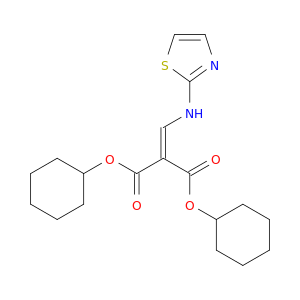 Propanedioic acid, [(2-thiazolylamino)methylene]-, dicyclohexyl ester